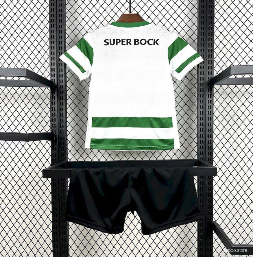 Kit Criança Sporting 2025-26 Principal ENTREGA IMEDIATA