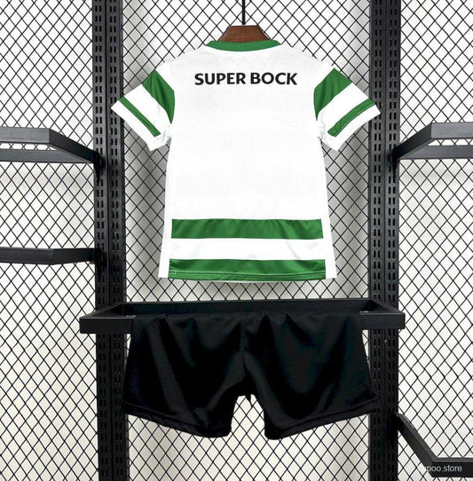 Kit Criança Sporting 2025-26 Principal ENTREGA IMEDIATA