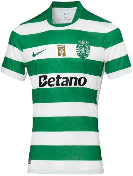 Camisola Sporting 2025-26 Principal Com Patch de Campeão