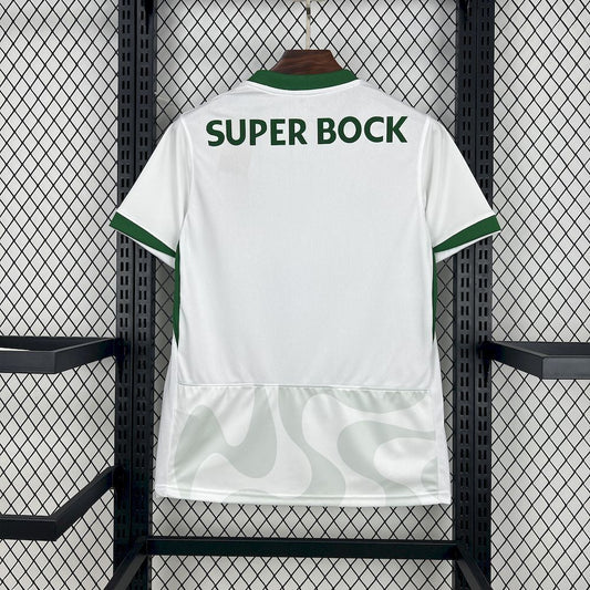Camisola Sporting 2025-26 Alternativa Branca ENTREGA IMEDIATA