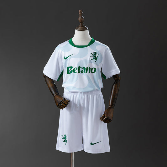 Kit Criança SCP 2025-26 Alternativo Branco (Entrega Imediata)