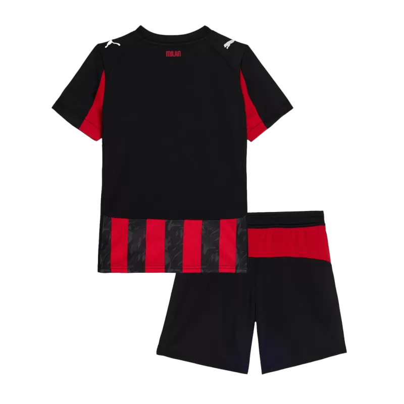 Kit Criança AC Milan 2025-26 Principal RAFA LEÃO 10 Entrega Imediata