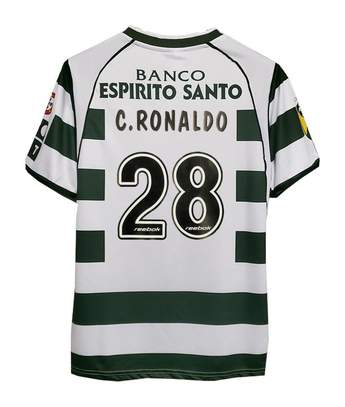 Camisola Sporting 2001-03 Principal C.Ronaldo 28 Entrega Imediata
