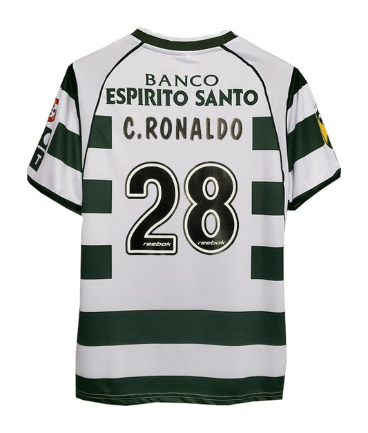 Camisola Sporting 2001-03 Principal C.Ronaldo 28 Entrega Imediata