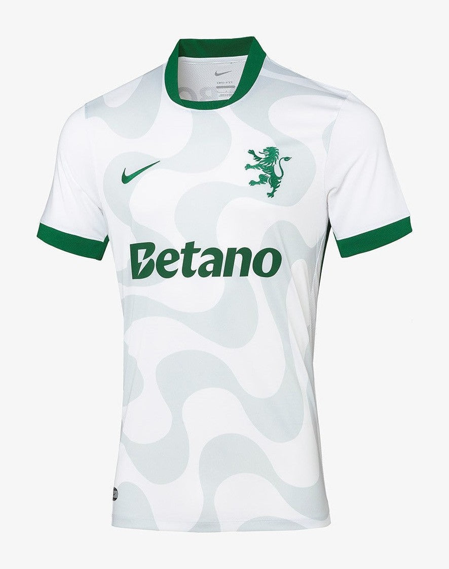 Camisola Sporting 2025-26 Alternativa Branca Entrega Imediata
